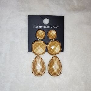 NY&C Gold Drop Earrings
